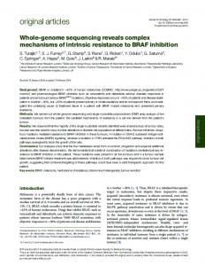 Whole-genome sequencing reveals complex mechanisms of intrinsic ...
