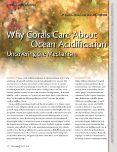 Why corals care about Ocean acidification