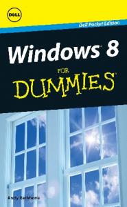 Windows 8 For Dummies, Dell Pocket Edition