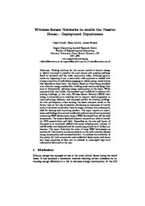 Wireless Sensor Networks to enable the Passive House - Deployment ...