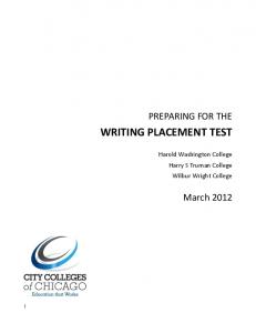 WRITING PLACEMENT TEST