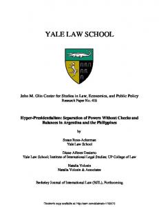 yale law school - SSRN papers