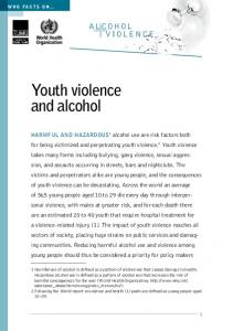 Youth violence and alcohol - World Health Organization
